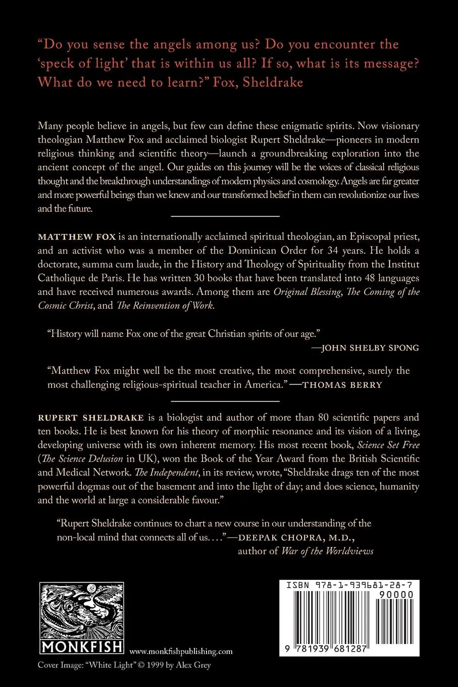 Rückseite: 9781939681287 | The Physics of Angels | Rupert Sheldrake (u. a.) | Taschenbuch | 2014