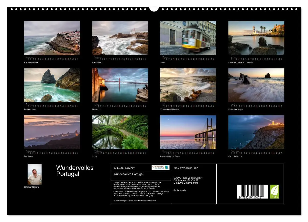 Bild: 9783516101287 | Wundervolles Portugal (hochwertiger Premium Wandkalender 2026 DIN...