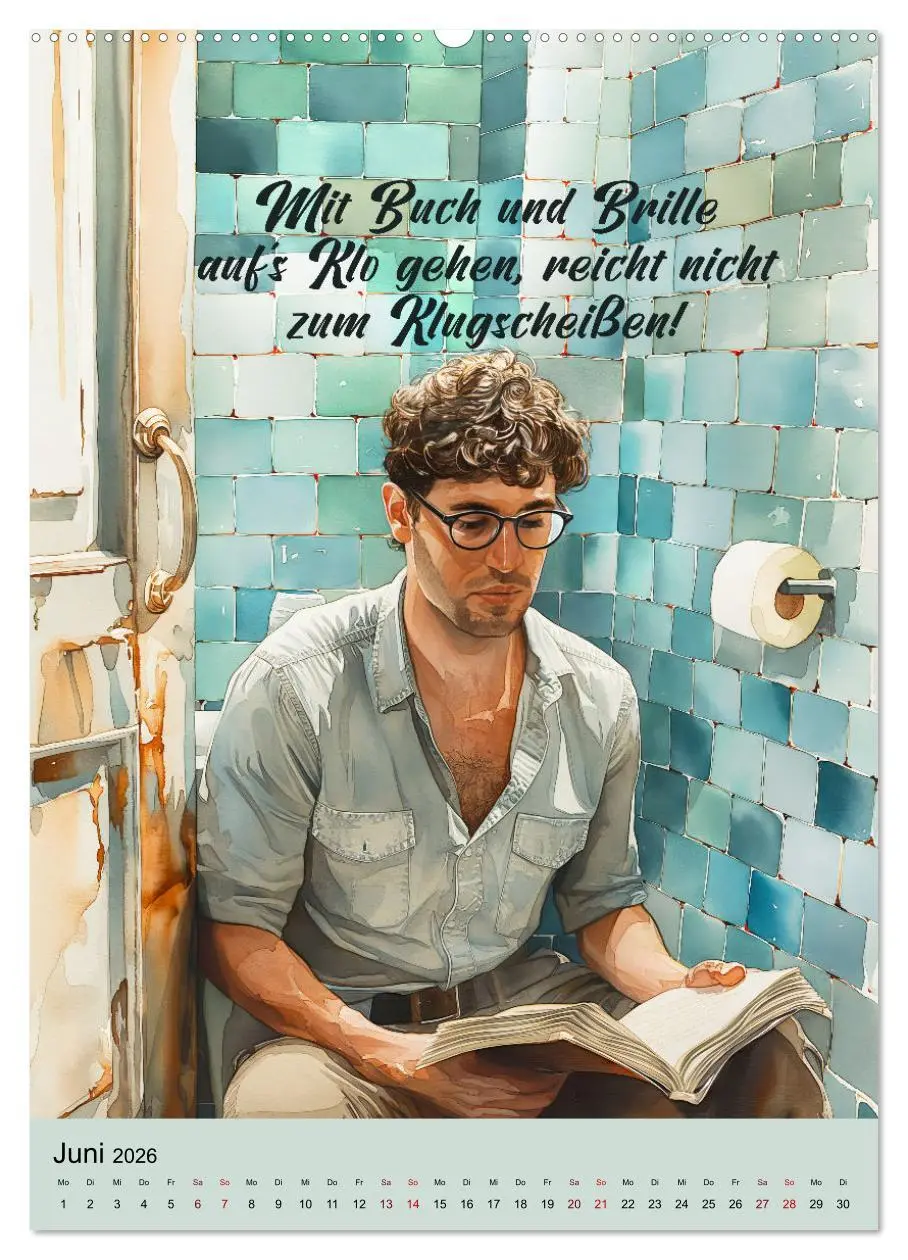 Bild: 9783516271287 | Klosprüche (Wandkalender 2026 DIN A2 hoch), CALVENDO Monatskalender