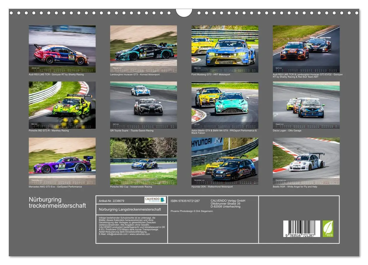 Bild: 9783516721287 | Nürburgring Langstreckenmeisterschaft (Wandkalender 2026 DIN A3...