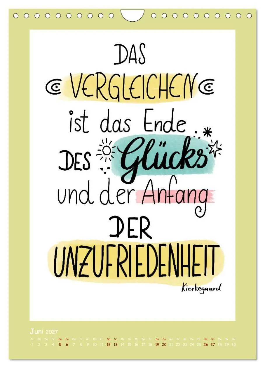 Bild: 9783569121287 | Nachgedacht-Sprüche und Zitate (Wandkalender 2027 DIN A4 hoch),...