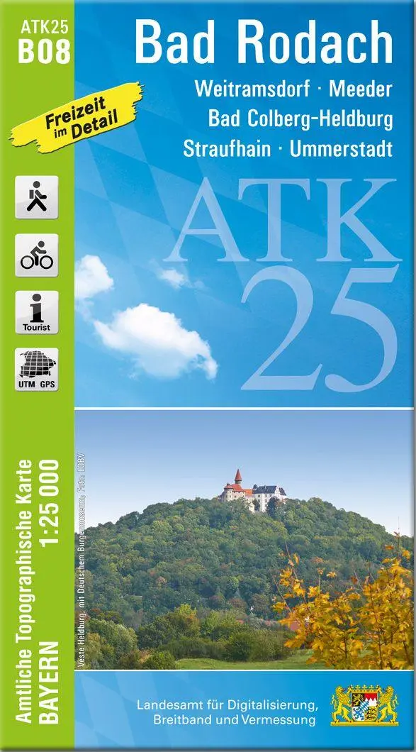 Cover: 9783987761287 | ATK25-B08 Bad Rodach (Amtliche Topographische Karte 1:25000) | Deutsch