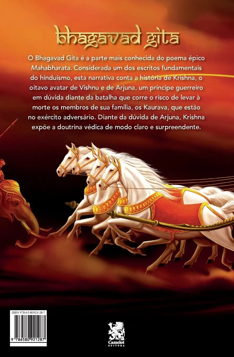 Rückseite: 9786580921287 | Bhagavad Gita | Veda Viasa | Taschenbuch | Portugiesisch | 2023