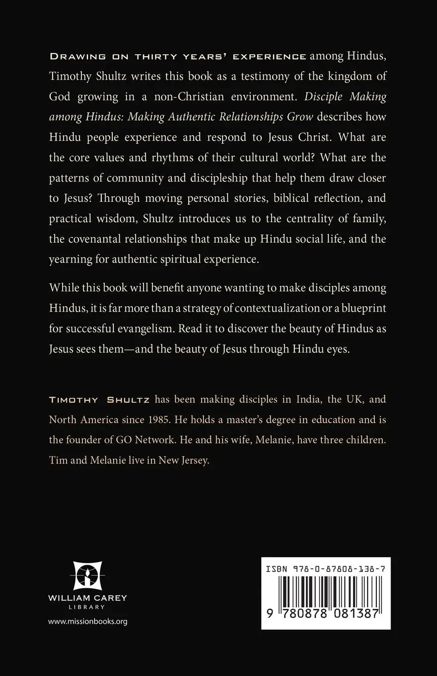 Rückseite: 9780878081387 | Disciple Making among Hindus | Making Authentic Relationships Grow