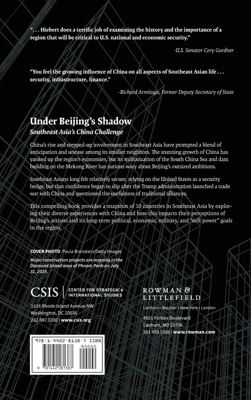 Rückseite: 9781442281387 | Under Beijing's Shadow | Southeast Asia's China Challenge | Hiebert