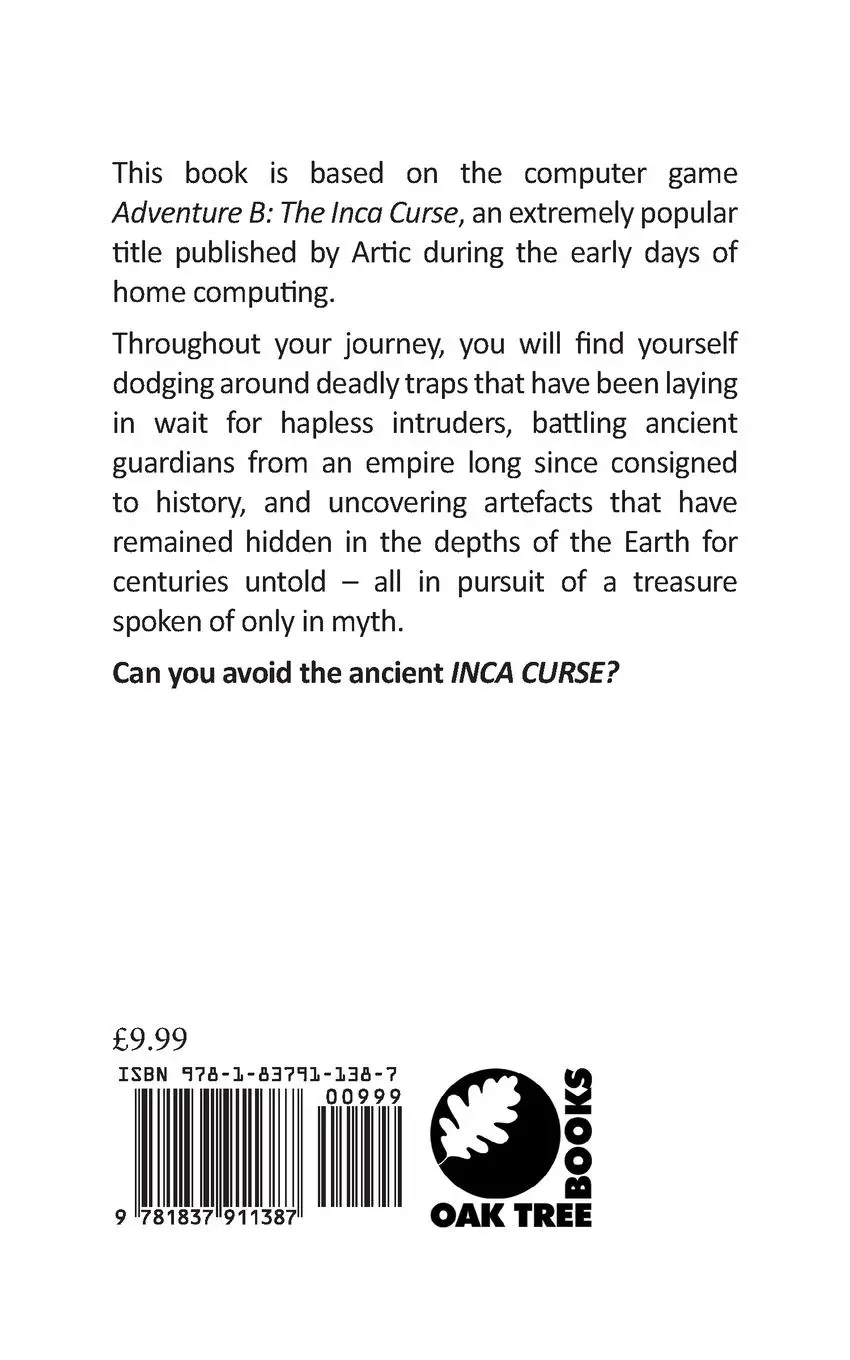 Rückseite: 9781837911387 | Inca Curse | Artic Computing's Adventure B | Taschenbuch | Englisch