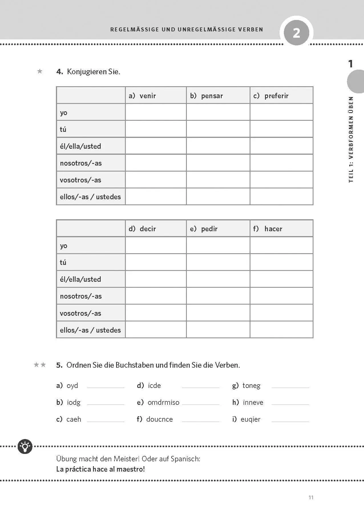 Bild: 9783125661387 | PONS Verben &amp; Zeiten üben Spanisch | Taschenbuch | 144 S. | Deutsch