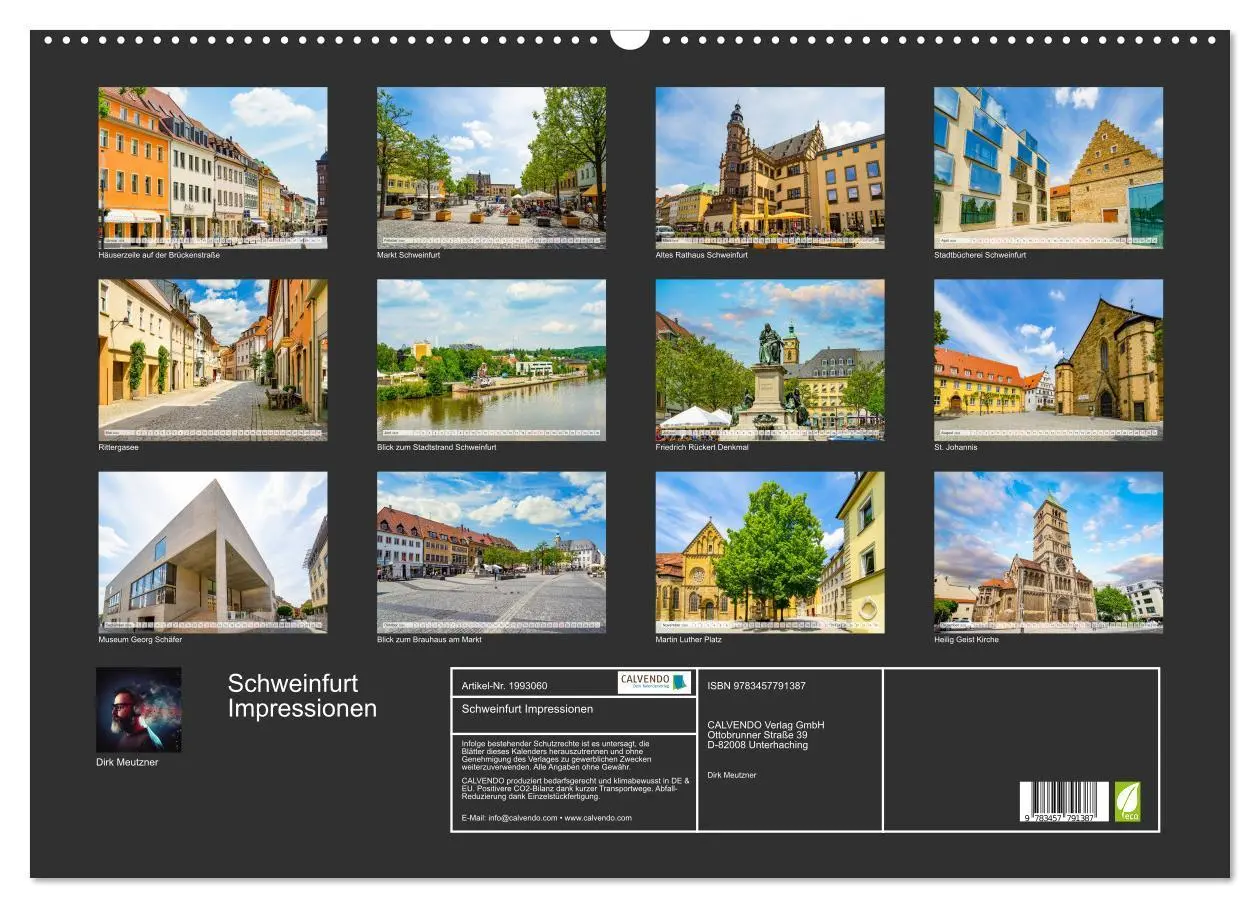 Bild: 9783457791387 | Schweinfurt Impressionen (Wandkalender 2026 DIN A2 quer), CALVENDO...