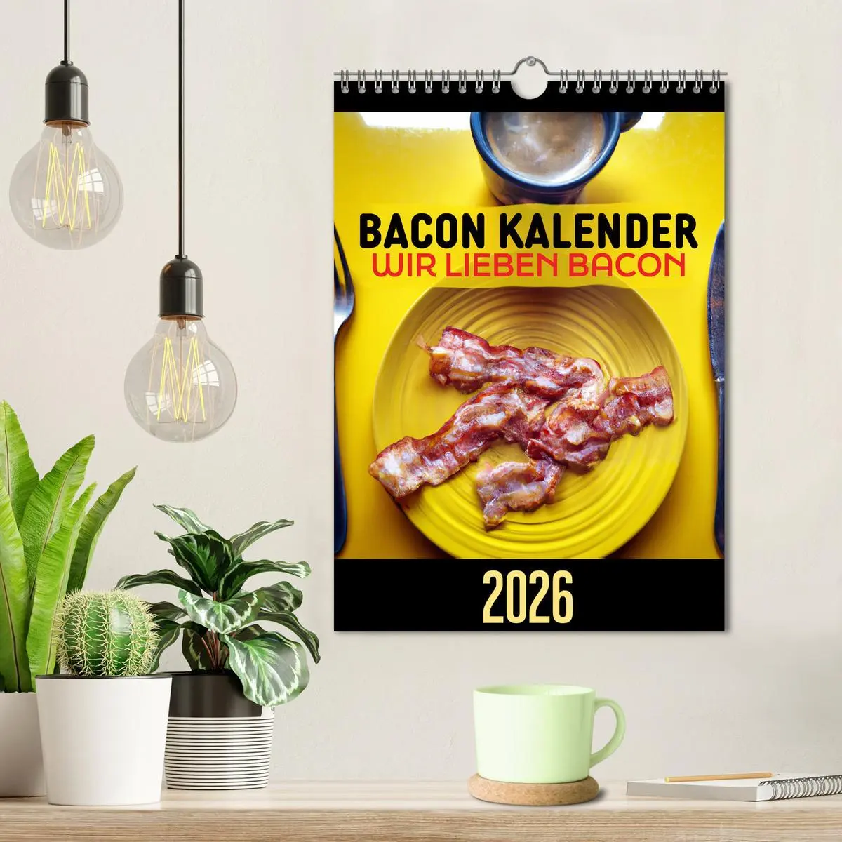 Bild: 9783516331387 | Bacon Kalender - Wir lieben Bacon (Wandkalender 2026 DIN A4 hoch),...
