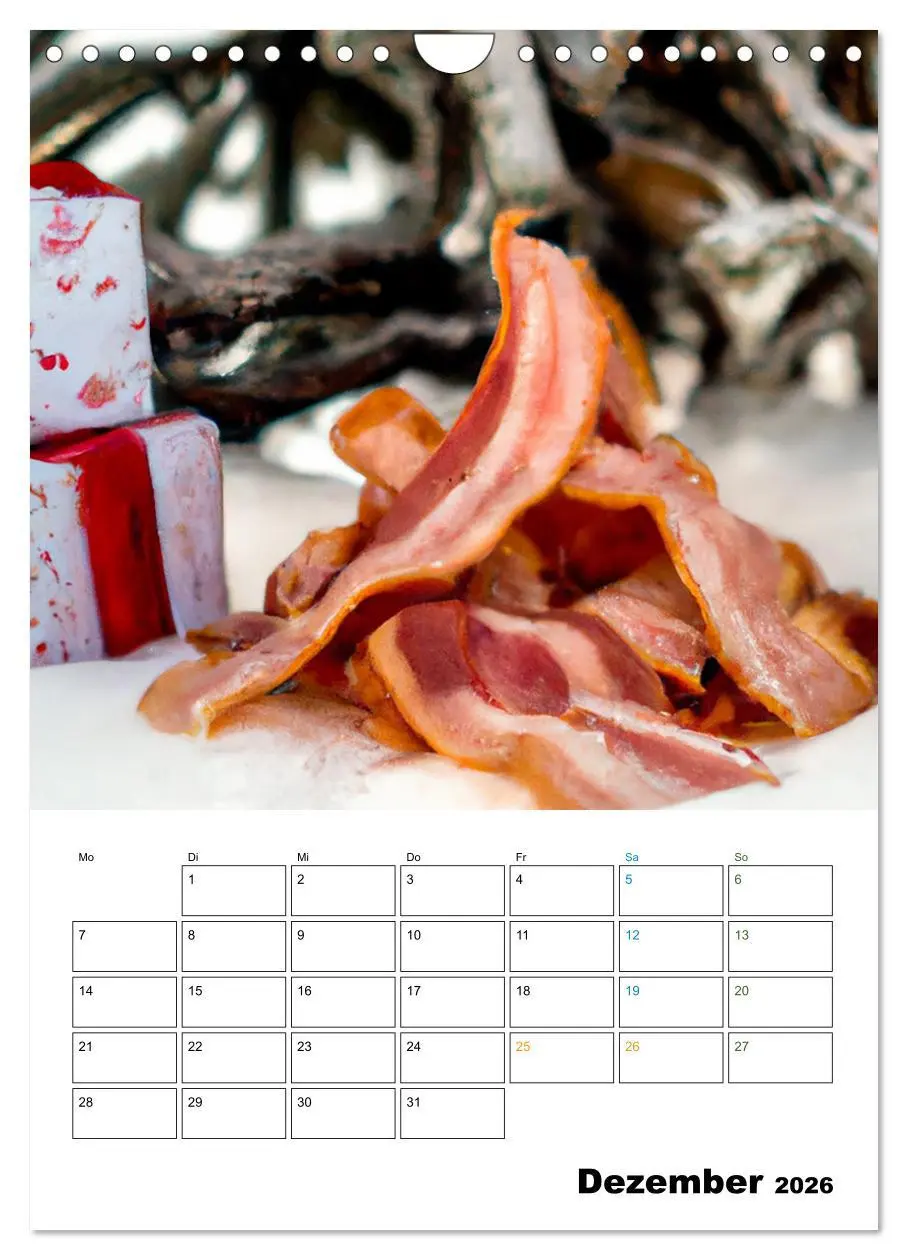 Bild: 9783516331387 | Bacon Kalender - Wir lieben Bacon (Wandkalender 2026 DIN A4 hoch),...