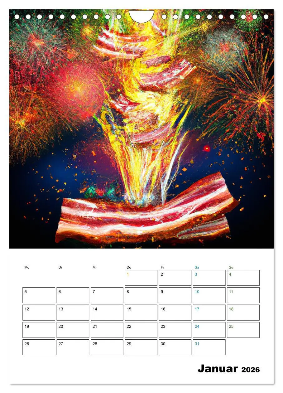 Bild: 9783516331387 | Bacon Kalender - Wir lieben Bacon (Wandkalender 2026 DIN A4 hoch),...