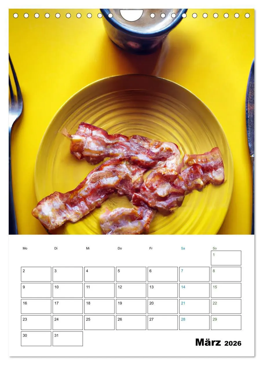 Bild: 9783516331387 | Bacon Kalender - Wir lieben Bacon (Wandkalender 2026 DIN A4 hoch),...