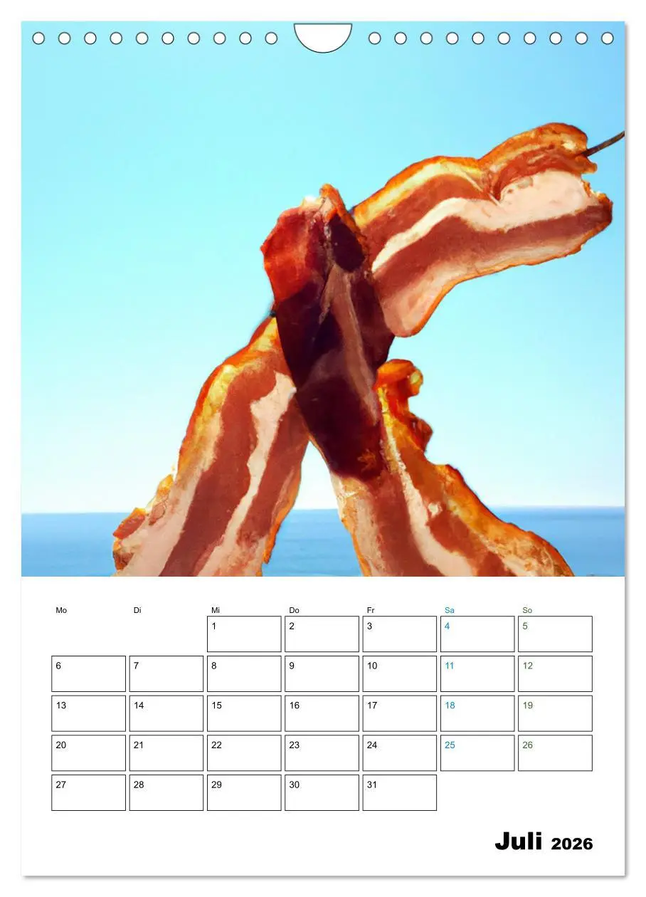 Bild: 9783516331387 | Bacon Kalender - Wir lieben Bacon (Wandkalender 2026 DIN A4 hoch),...