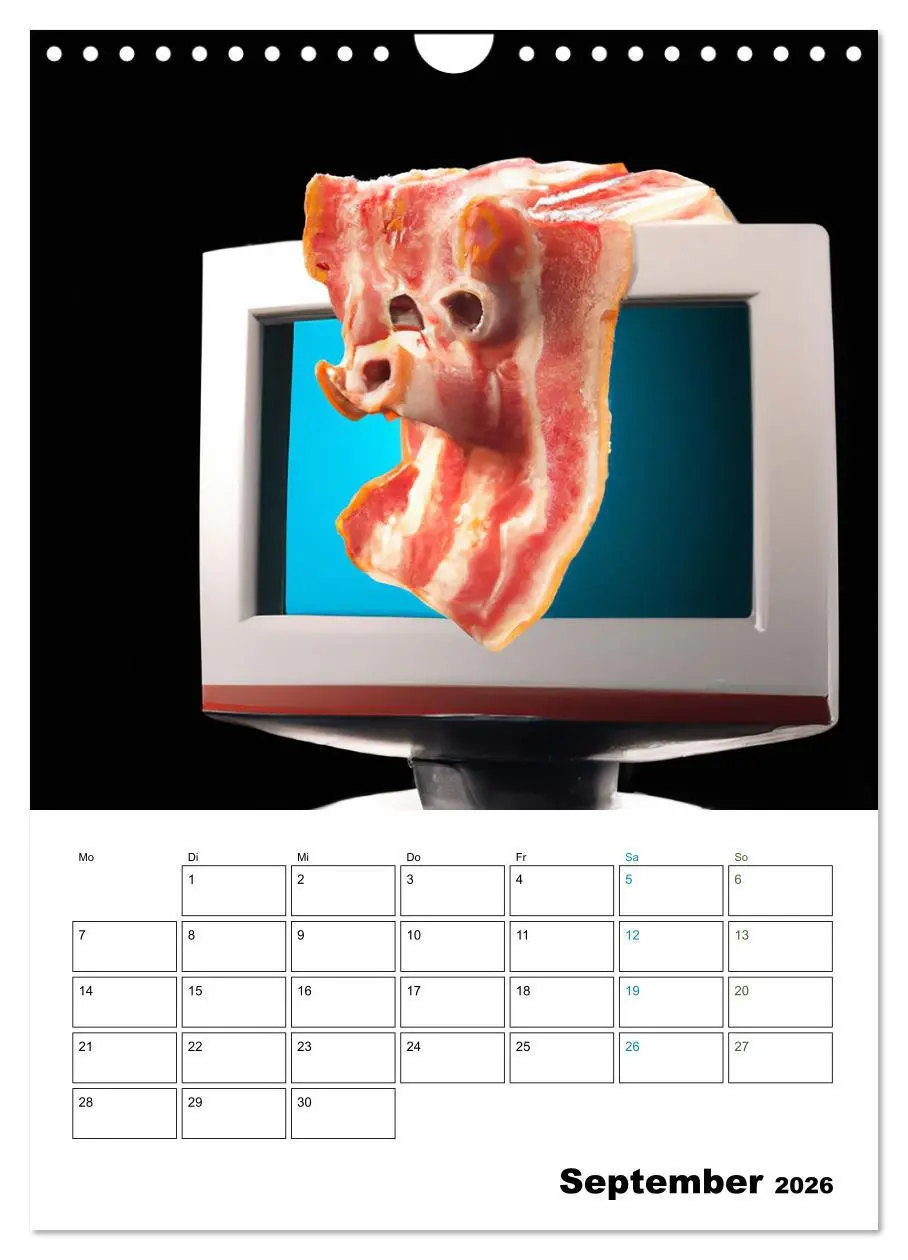 Bild: 9783516331387 | Bacon Kalender - Wir lieben Bacon (Wandkalender 2026 DIN A4 hoch),...