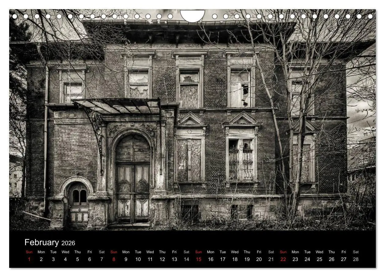 Bild: 9783516571387 | Abandoned Places Haunted Houses (Wall Calendar 2026 DIN A4...