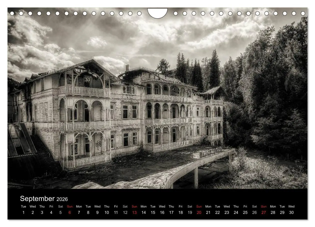 Bild: 9783516571387 | Abandoned Places Haunted Houses (Wall Calendar 2026 DIN A4...