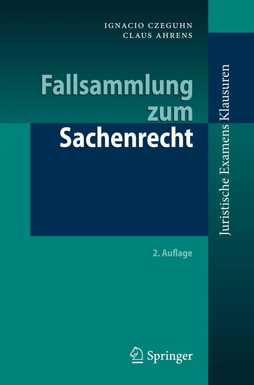 Cover: 9783642131387 | Fallsammlung zum Sachenrecht | Claus Ahrens (u. a.) | Taschenbuch
