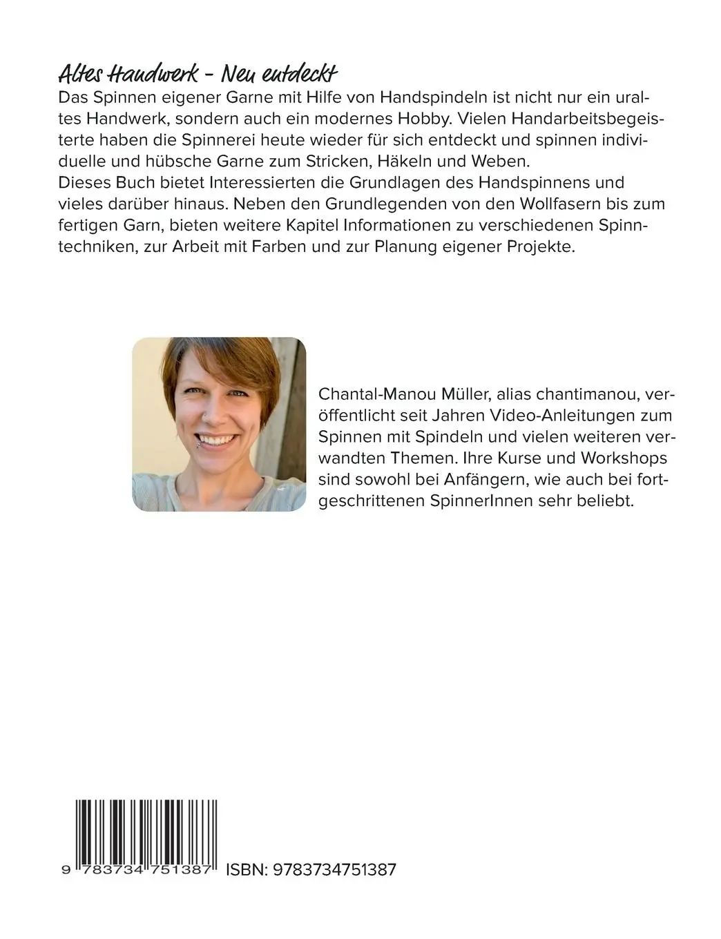 Rückseite: 9783734751387 | spinn, Spindel, spinn | Altes Handwerk - Neu entdeckt | Müller | Buch