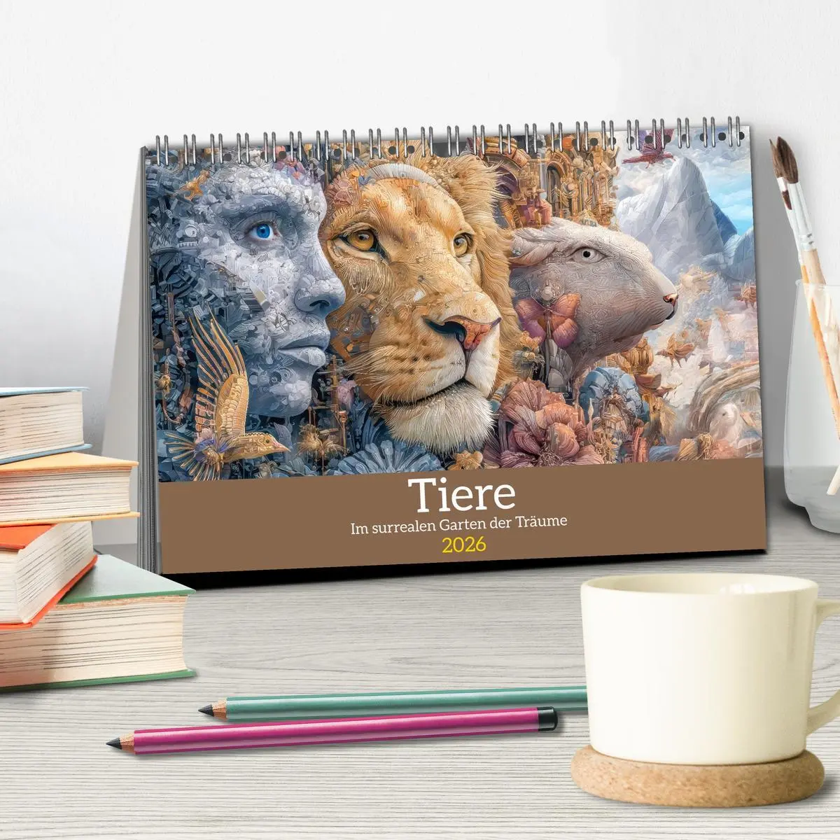 Bild: 9783516631487 | Tiere - Im surrealen Garten der Träume (Tischkalender 2026 DIN A5...