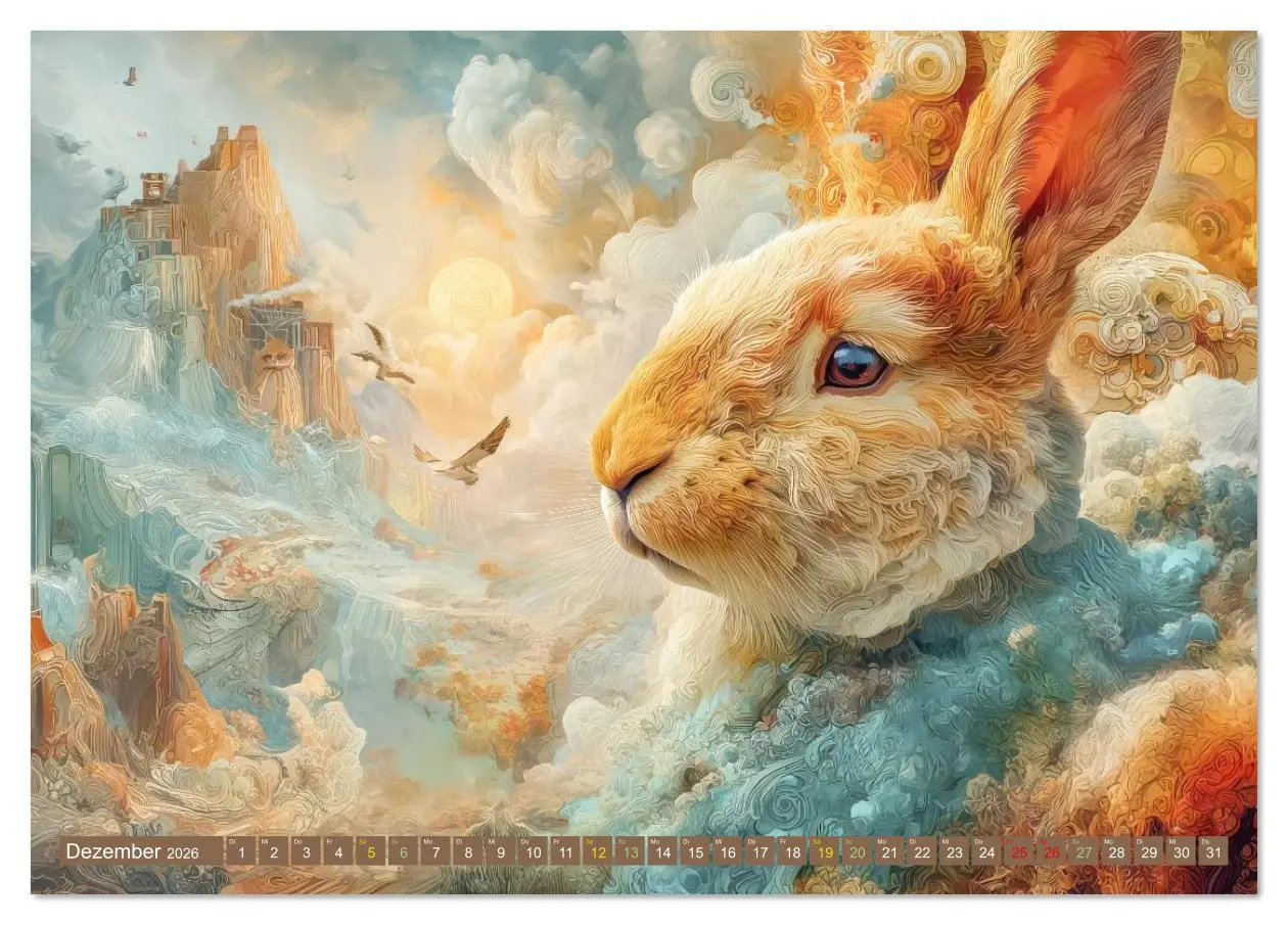 Bild: 9783516631487 | Tiere - Im surrealen Garten der Träume (Tischkalender 2026 DIN A5...
