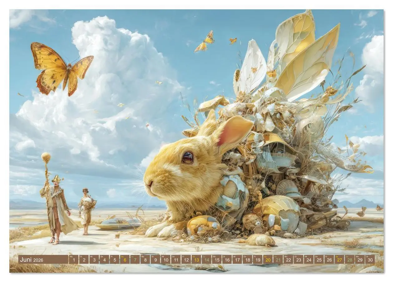 Bild: 9783516631487 | Tiere - Im surrealen Garten der Träume (Tischkalender 2026 DIN A5...