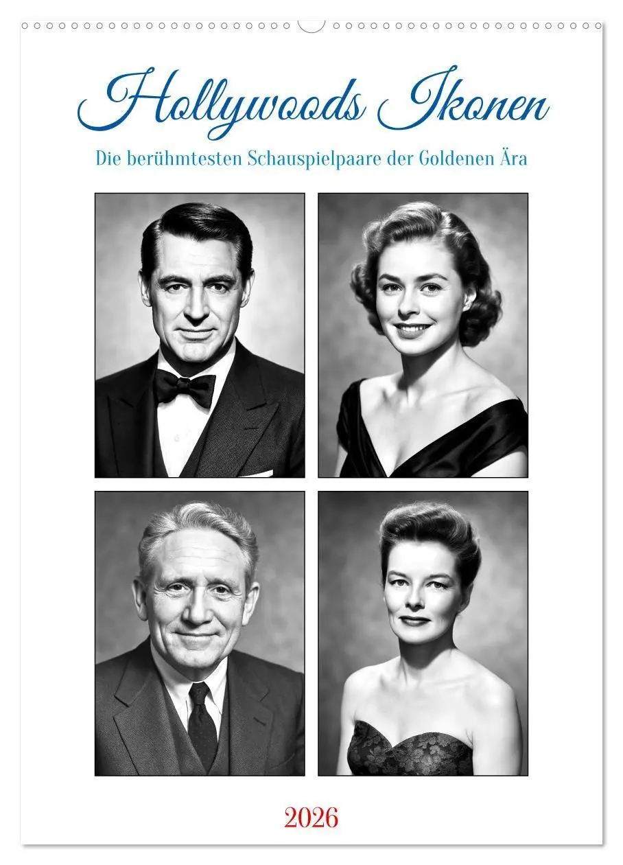 Cover: 9783516701487 | Hollywoods Ikonen (Wandkalender 2026 DIN A2 hoch), CALVENDO...
