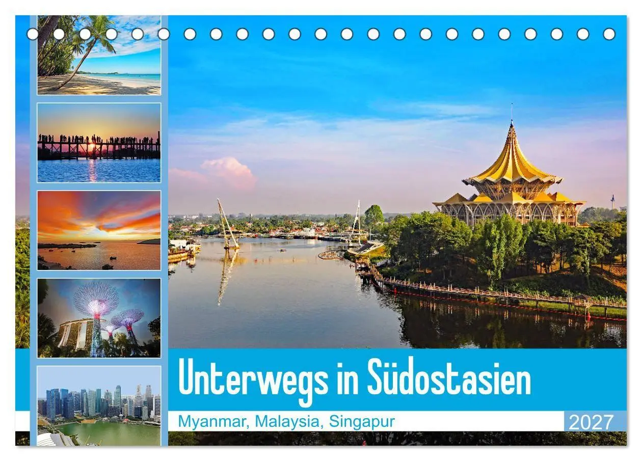Cover: 9783569581487 | Unterwegs in Südostasien (Tischkalender 2027 DIN A5 quer), CALVENDO...