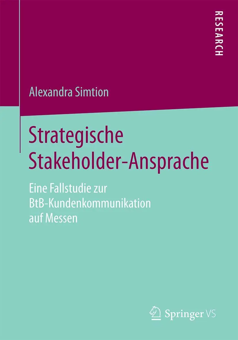 Cover: 9783658131487 | Strategische Stakeholder-Ansprache | Alexandra Simtion | Taschenbuch