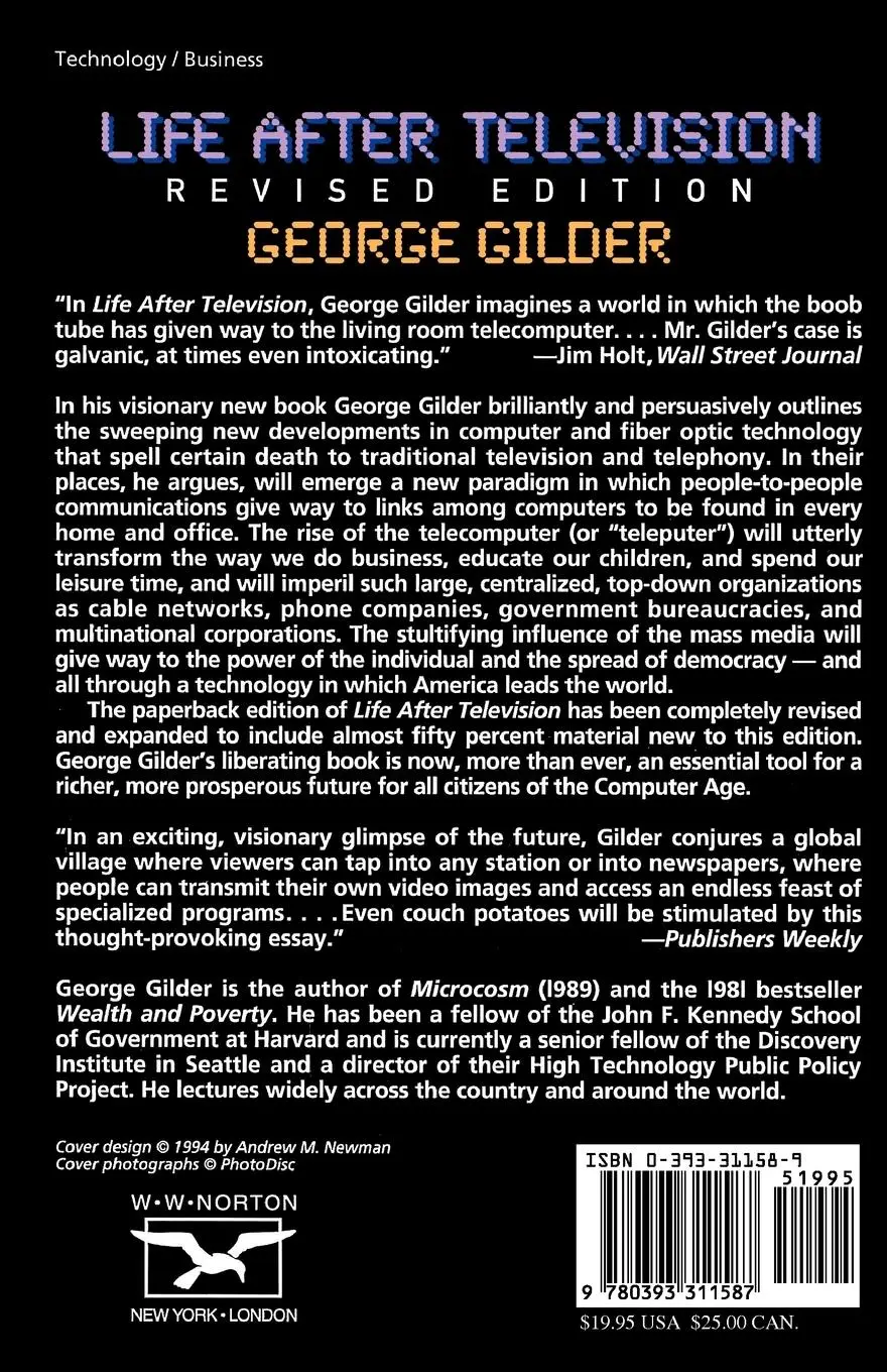 Rückseite: 9780393311587 | Life After Television | George Gilder | Taschenbuch | Englisch | 1985