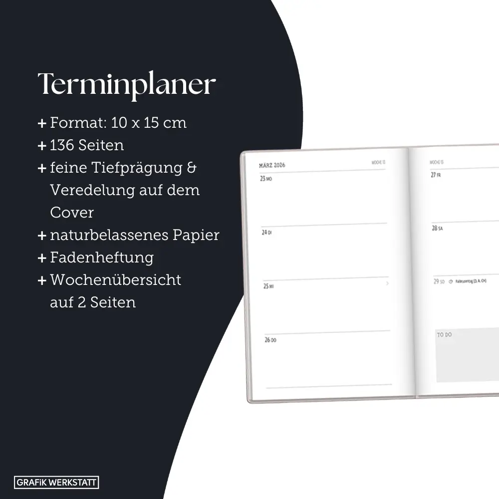 Bild: 9783986361587 | Terminplaner Letterart 2026 Big Plans | Terminplaner Hardcover | 2026