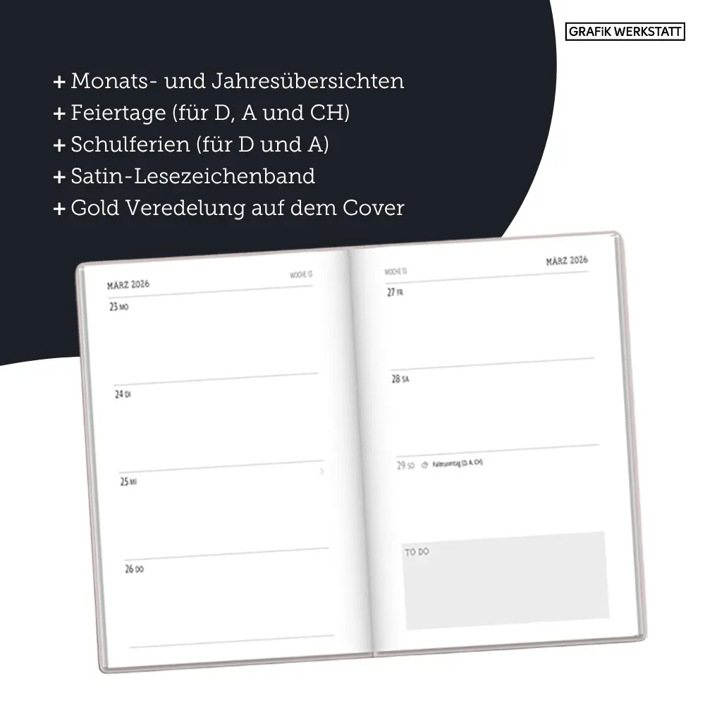 Bild: 9783986361587 | Terminplaner Letterart 2026 Big Plans | Terminplaner Hardcover | 2026