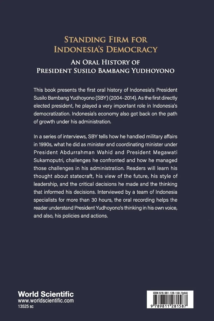 Rückseite: 9789811281587 | STANDING FIRM FOR INDONESIA'S DEMOCRACY | Shiraishi | Taschenbuch