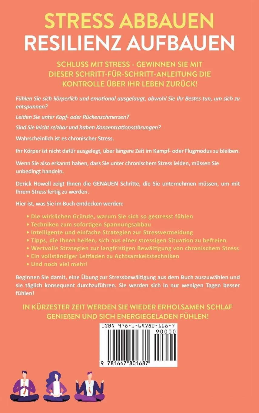 Rückseite: 9781647801687 | Stress abbauen - Resilienz aufbauen | Derick Howell | Buch | 2020