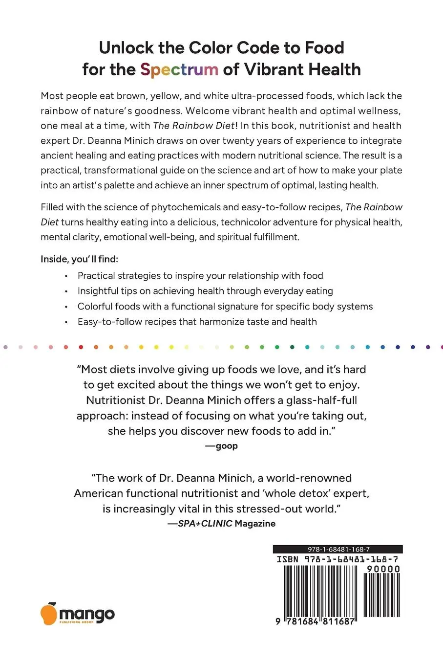 Rückseite: 9781684811687 | The Rainbow Diet | Deanna M. Minich | Taschenbuch | Englisch | 2025