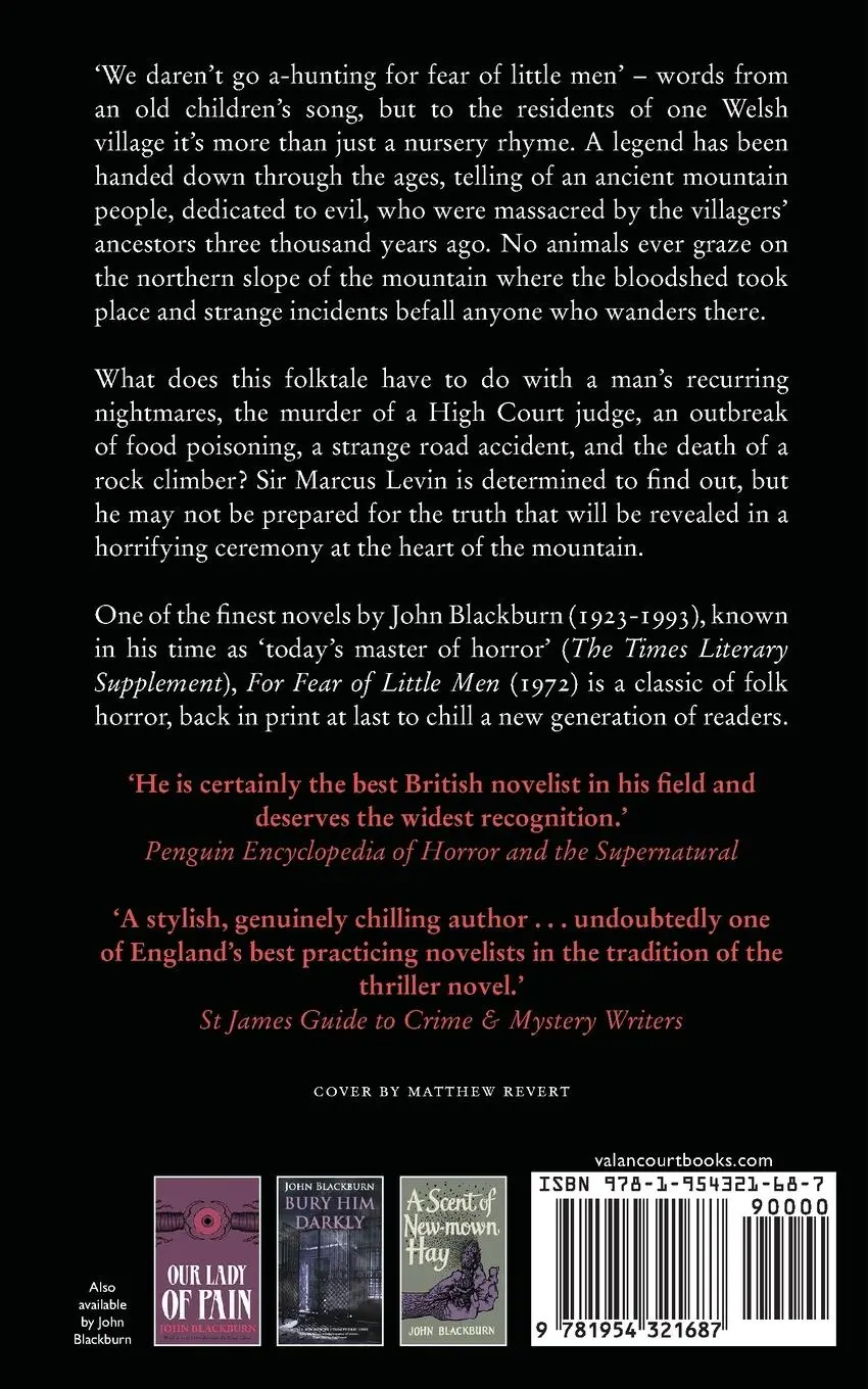 Rückseite: 9781954321687 | For Fear of Little Men | John Blackburn | Taschenbuch | Englisch