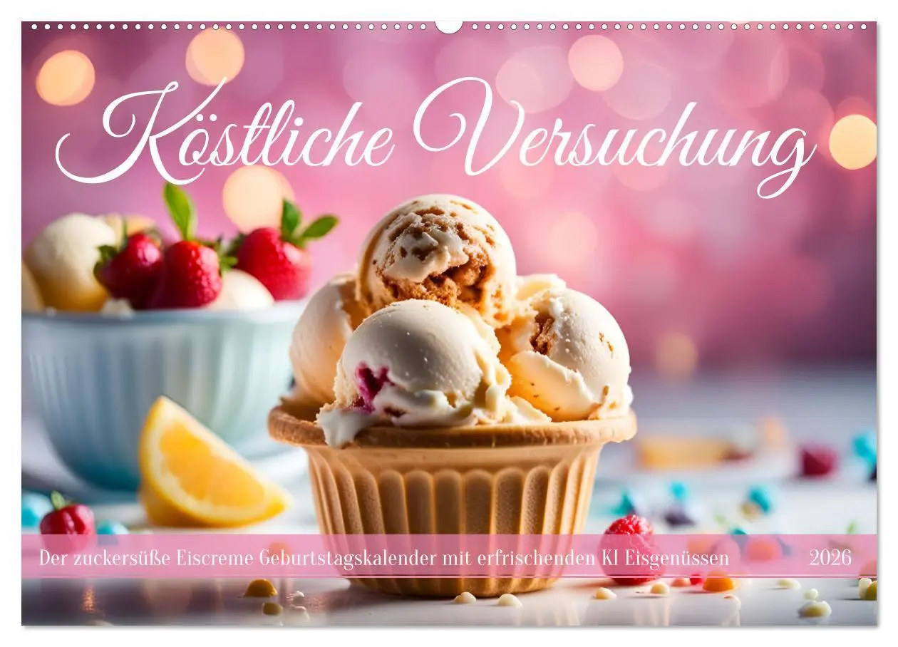 Cover: 9783457451687 | Köstliche Versuchung - Der zuckersüße Eiscreme Geburtstagskalender...