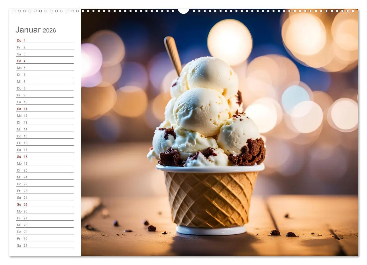 Bild: 9783457451687 | Köstliche Versuchung - Der zuckersüße Eiscreme Geburtstagskalender...