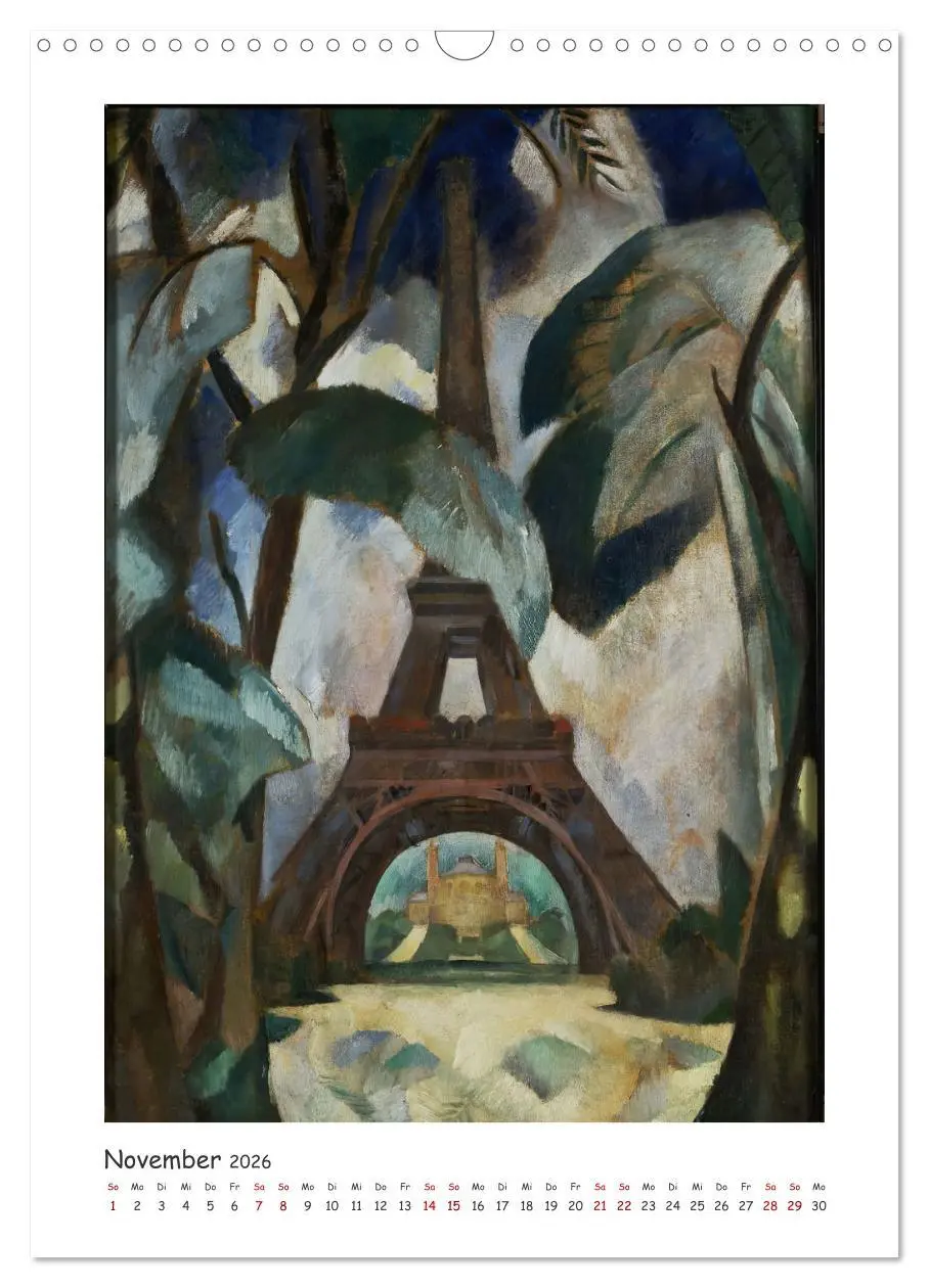 Bild: 9783516301687 | Eiffelturm - Robert Delaunay (Wandkalender 2026 DIN A3 hoch),...