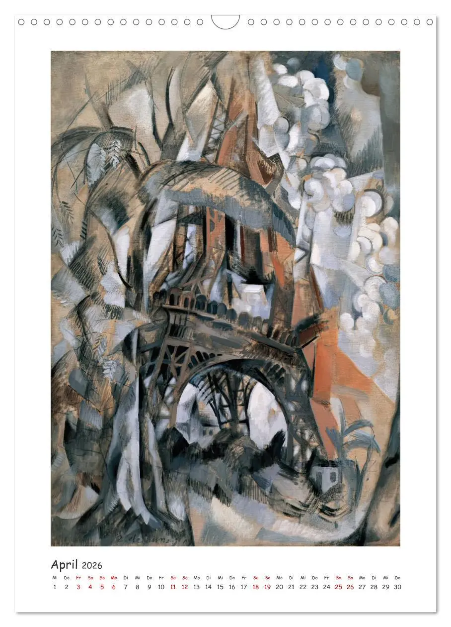 Bild: 9783516301687 | Eiffelturm - Robert Delaunay (Wandkalender 2026 DIN A3 hoch),...
