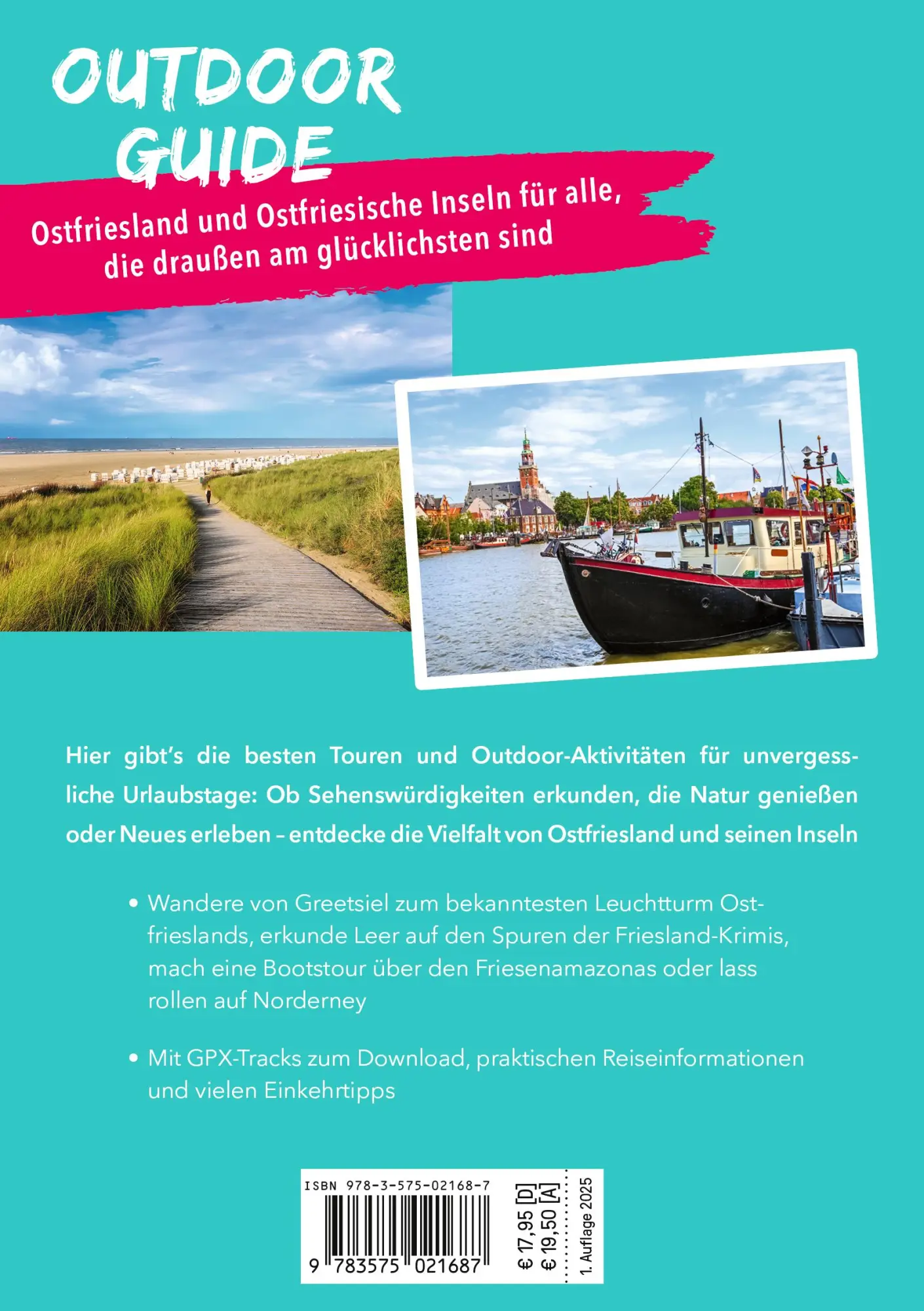Rückseite: 9783575021687 | MARCO POLO OUTDOOR GUIDE Reiseführer Ostfriesland &amp; Ostfriesische...