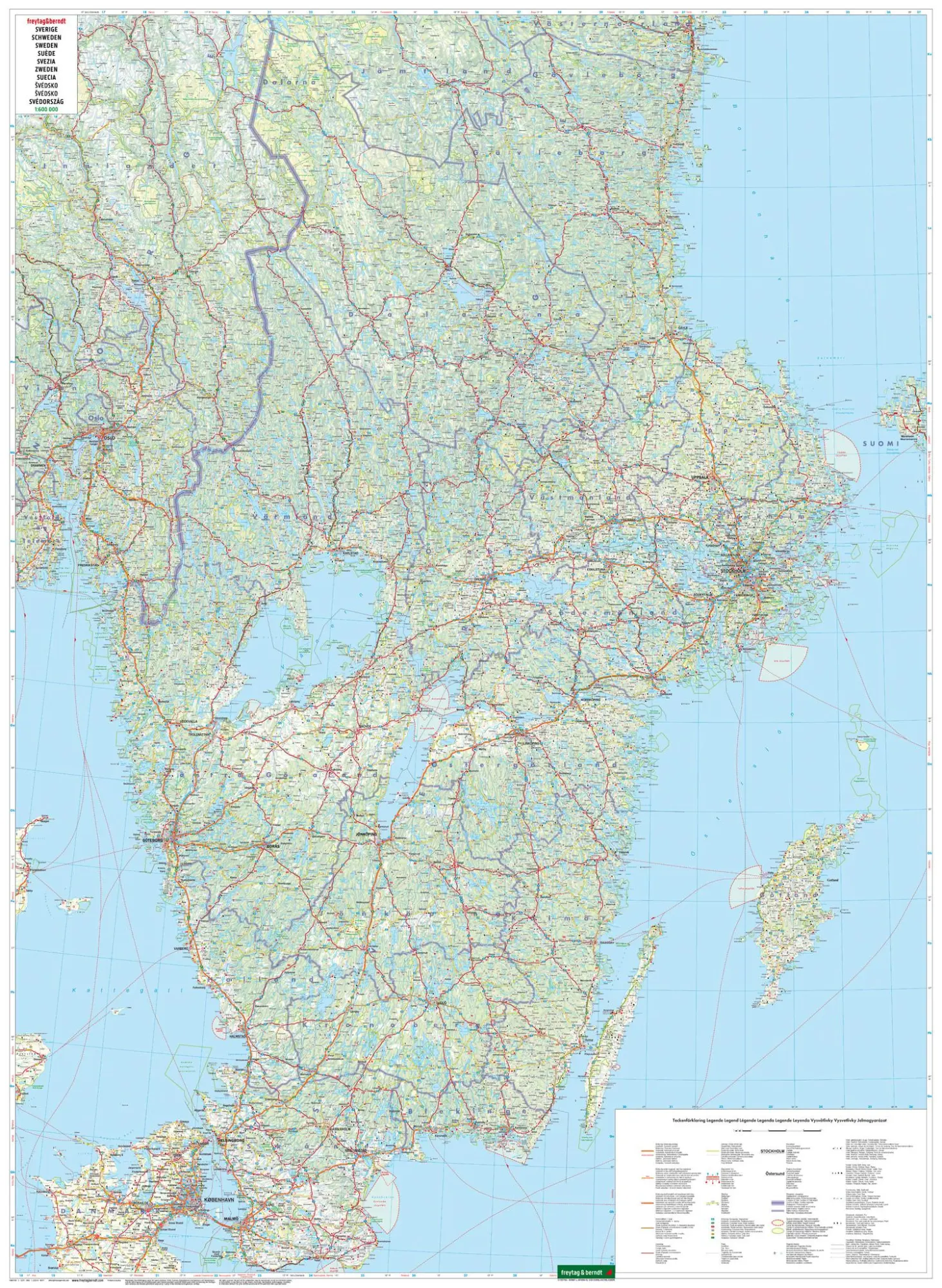 Bild: 9783707921687 | Schweden, Straßenkarte 1:600.000, freytag &amp; berndt | Freytag &amp; Berndt