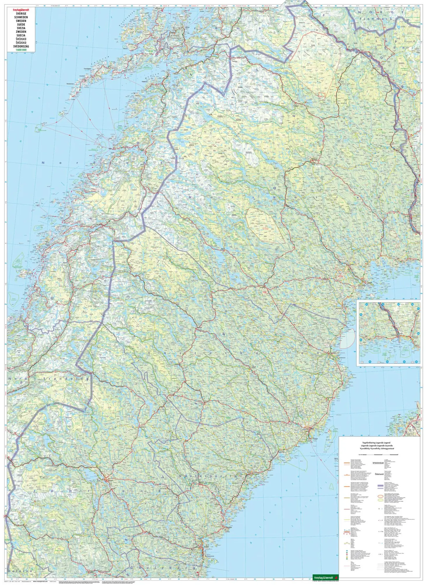 Bild: 9783707921687 | Schweden, Straßenkarte 1:600.000, freytag &amp; berndt | Freytag &amp; Berndt