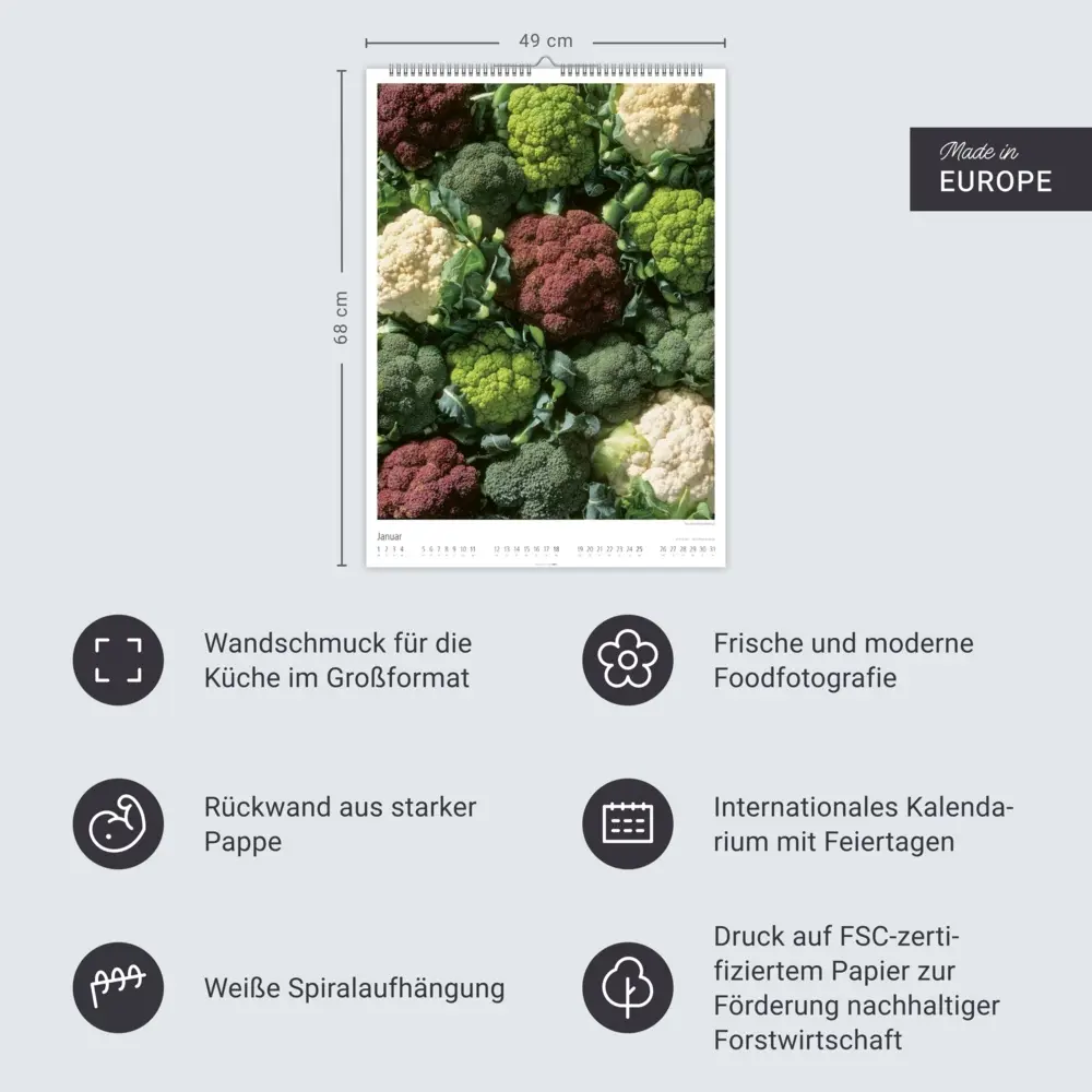 Bild: 9783839901687 | Food Gallery Kalender 2026 | Kalender | Spiralbindung | 14 S. | 2026