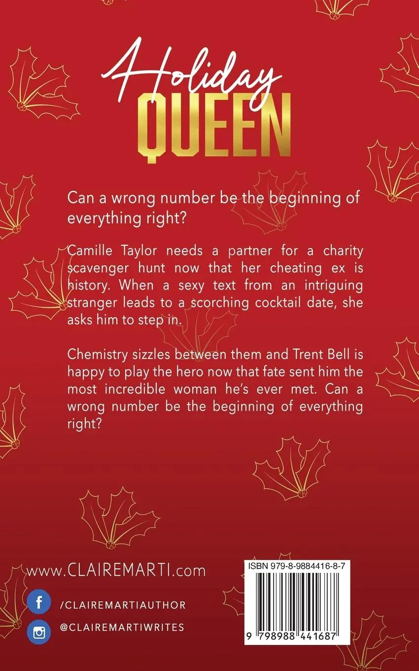 Rückseite: 9798988441687 | Holiday Queen | Claire Marti | Taschenbuch | Englisch | 2023