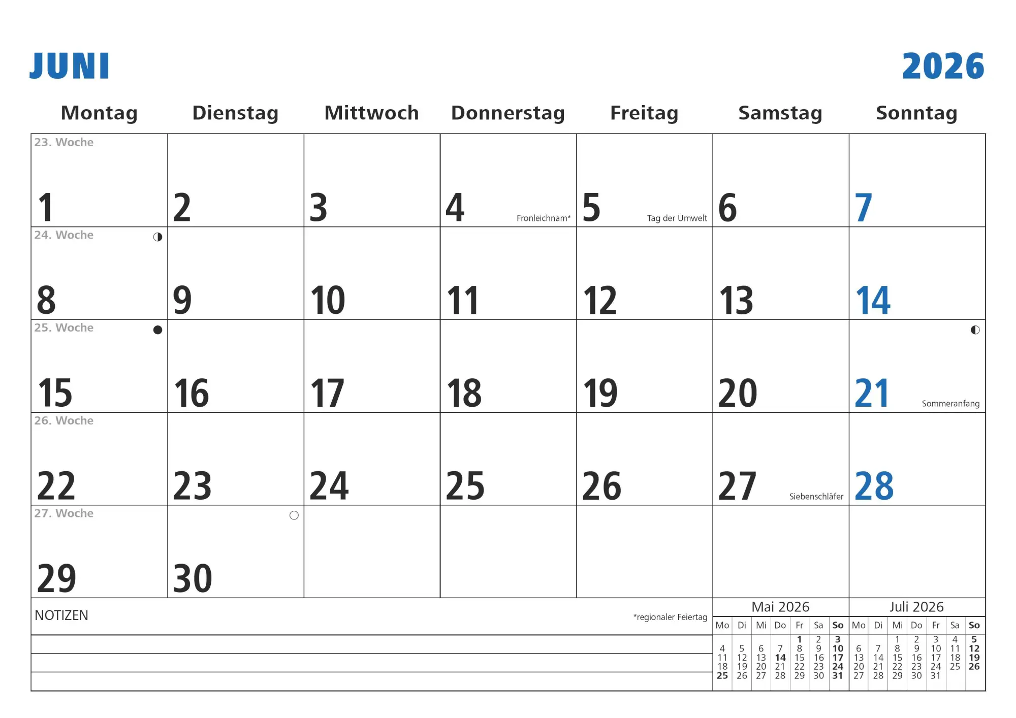Bild: 4069095001787 | Monatsterminkalender 2026 29,7x21 1M/1S - Drahtkammbindung mit...