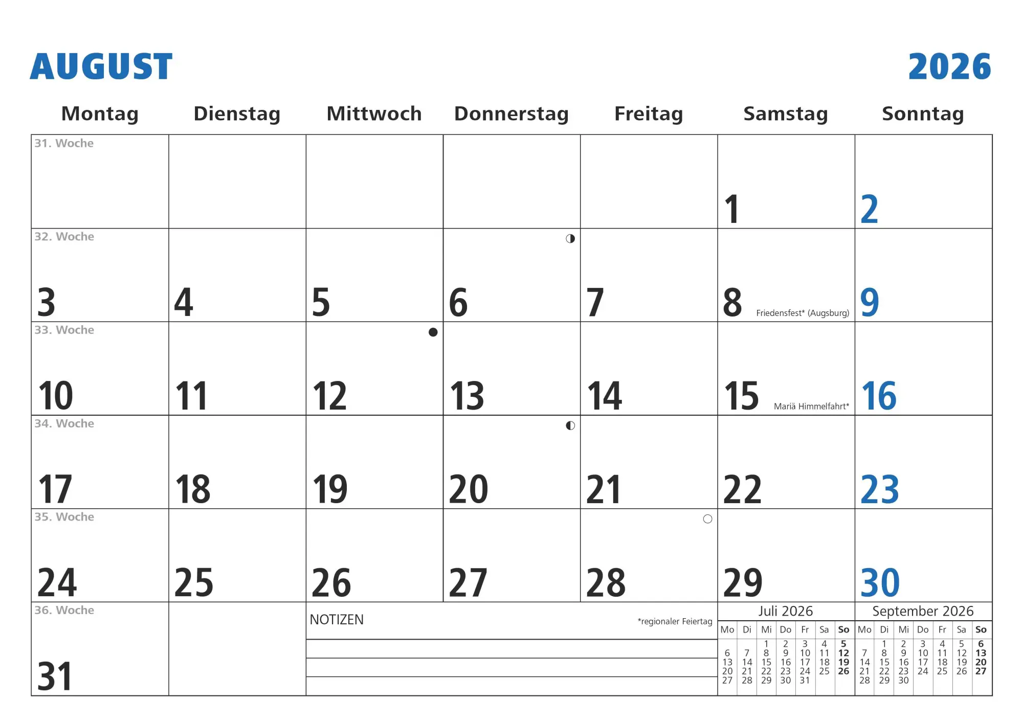 Bild: 4069095001787 | Monatsterminkalender 2026 29,7x21 1M/1S - Drahtkammbindung mit...