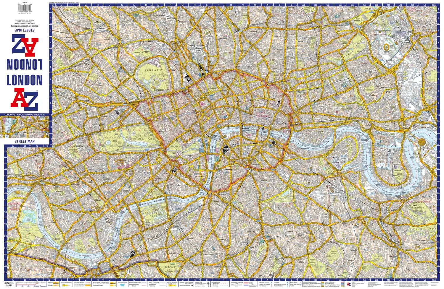 Bild: 9780008581787 | London A-Z Street Map | A-Z Maps | (Land-)Karte | Karte/Landkarte