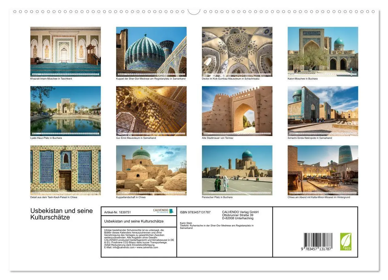 Bild: 9783457131787 | Usbekistan und seine Kulturschätze (hochwertiger Premium...