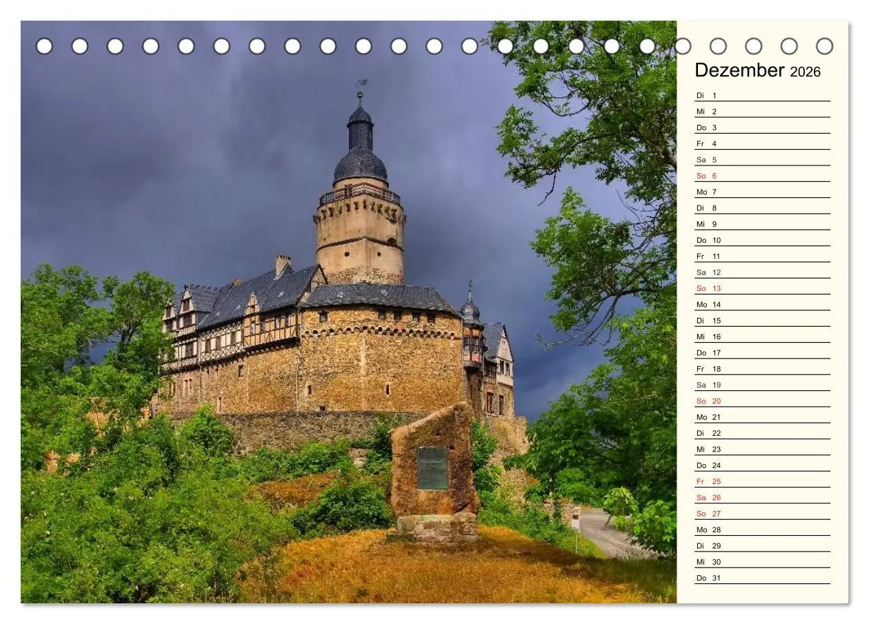Bild: 9783457991787 | Burgen im Harz (Tischkalender 2026 DIN A5 quer), CALVENDO...