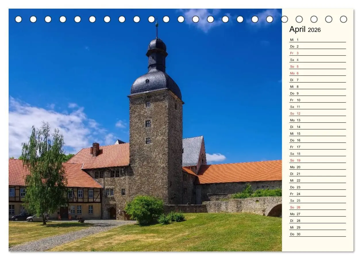 Bild: 9783457991787 | Burgen im Harz (Tischkalender 2026 DIN A5 quer), CALVENDO...